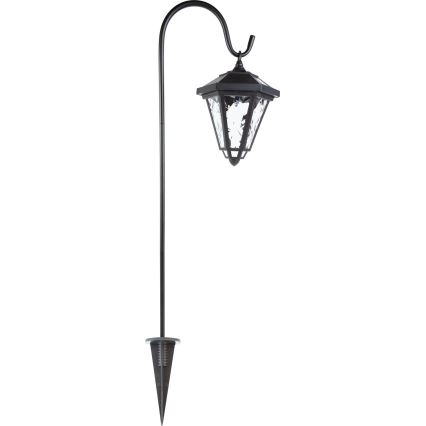 Lampă solară LED, 1,2 V, 200 mAh, IP44, neagră