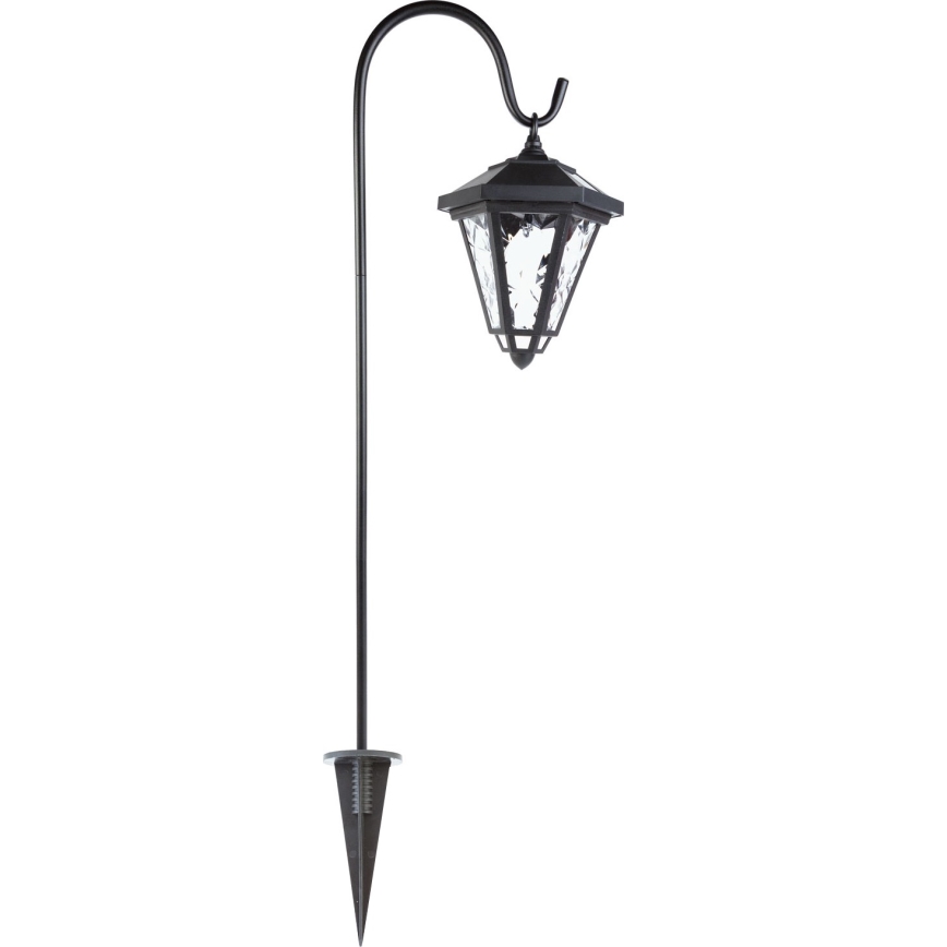 Lampă solară LED, 1,2 V, 200 mAh, IP44, neagră