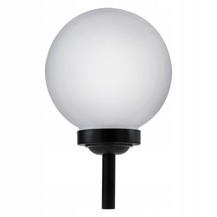 Lampă solară LED, 1,2 V, 6500 K, 200 mAh, diametru 25 cm, IP44, alb/negru