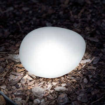Lampă solară LED/1,2V 300 mAh IP44, design pietricică