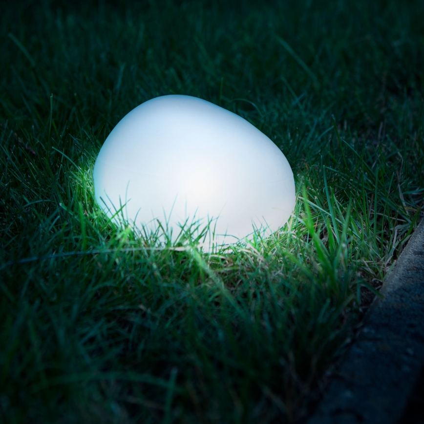 Lampă solară LED/1,2V 300 mAh IP44, design pietricică