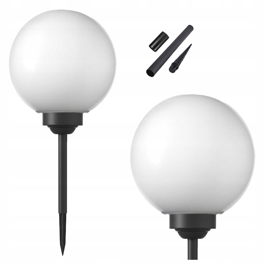 Lampă solară LED 1,2V 6500K 200 mAh Ø 20 cm IP44 alb/negru