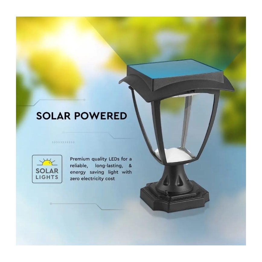 Lampă solară LED LED/2W/3,7V 3000/6000K IP65 2200 mAh