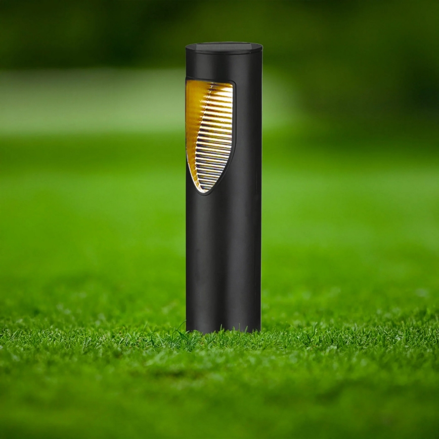 Lampă solară LED ADDIS LED/1,2V 600 mAh IP44 negru