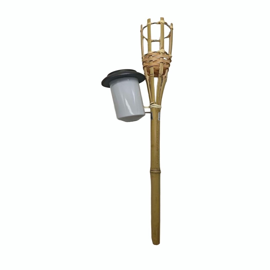 Lampă solară LED BAMBOO, 1,2 V, 150 mAh, 1800 K, 56 cm, IP44, bej