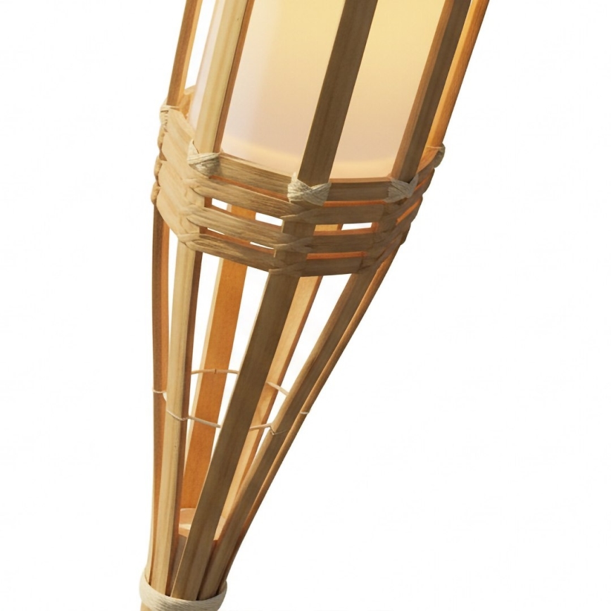 Lampă solară LED BAMBOO, 1,2 V, 150 mAh, 1800 K, 56 cm, IP44, bej