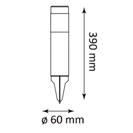 Lampă solară LED BART LED/1,2V 150 mAh IP44