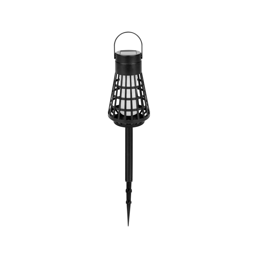 Lampă solară LED cu senzor 2-în-1 LED/1W/3,7V IP54 300 mAh neagră