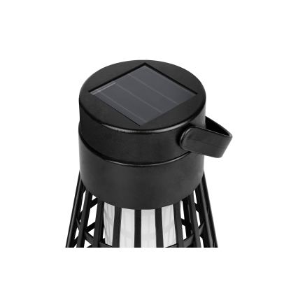 Lampă solară LED cu senzor 2-în-1 LED/1W/3,7V IP54 300 mAh neagră