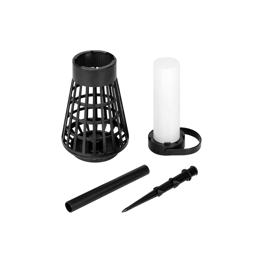 Lampă solară LED cu senzor 2-în-1 LED/1W/3,7V IP54 300 mAh neagră
