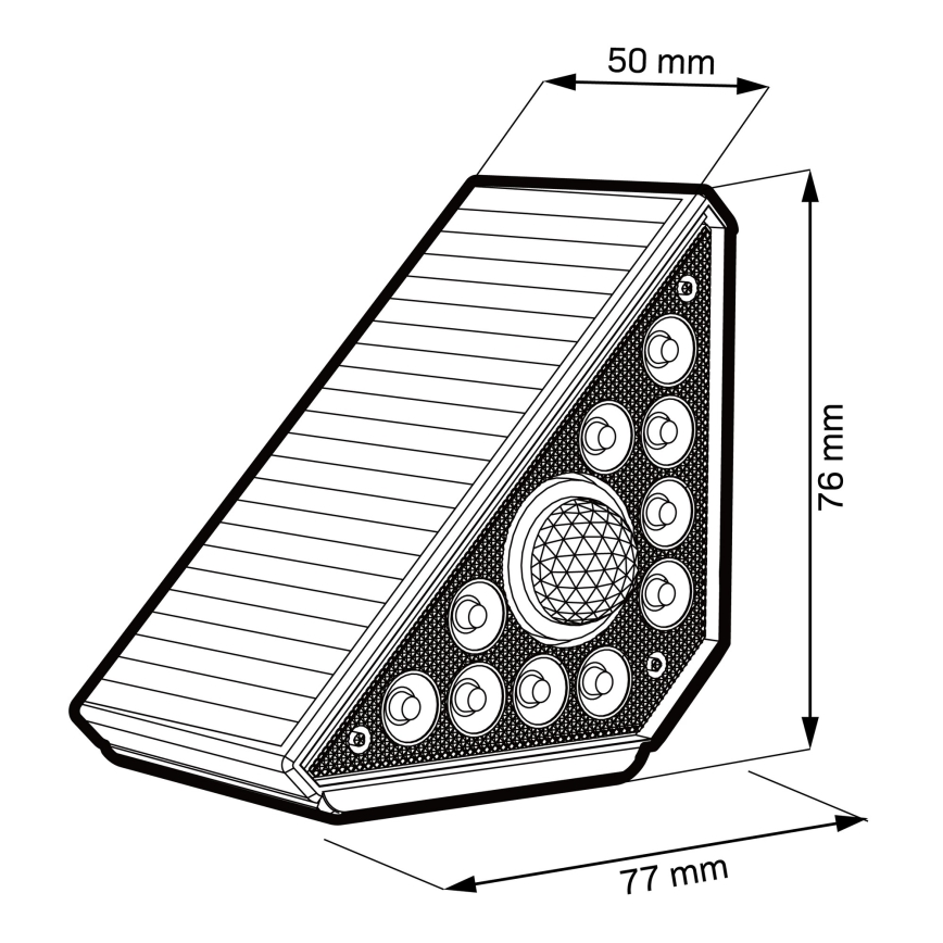 Lampă solară LED cu senzor ARI LED/4,5W/3,7V 600 mAh IP44 albă
