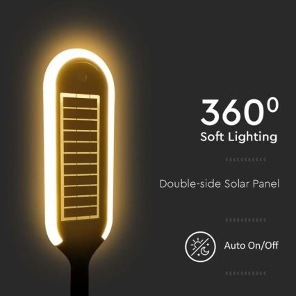 Lampă solară LED cu senzor BOLLARD LED/5W/5,5V 70 cm 4000K IP65 2000 mAh