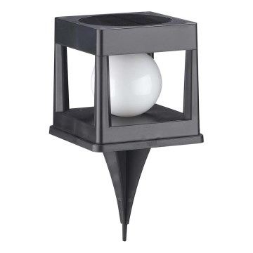 Lampă solară LED CUBO, 3,7 V, 1200 mAh, IP44, negru