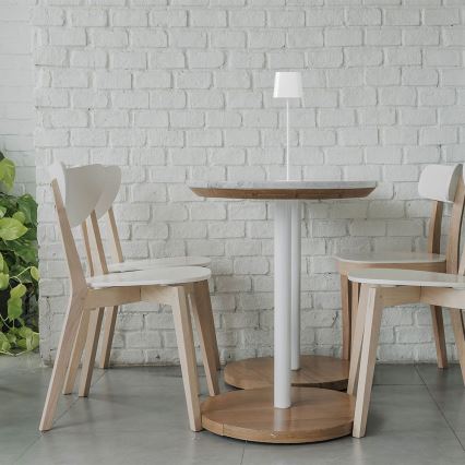 Lampă de birou LED solară reglabilă, cu încărcare prin atingere și magnet, LED/5W/5V, 3000-6000K, 3600 mAh, IP65, albă