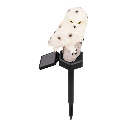 Lampă LED solară decorativă cu senzor 6xLED/1,2V 3000K 40 cm 600 mAh IP44 bufniță