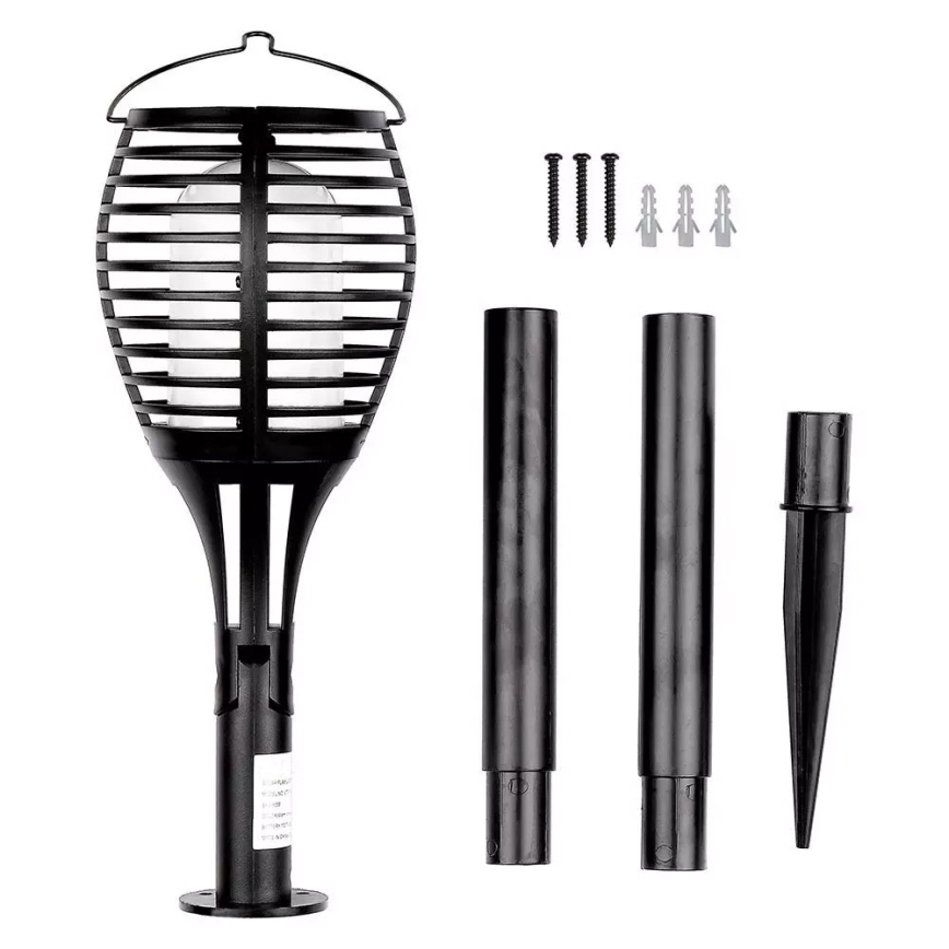 Lampă solară LED FLAME 4 în 1, 0,45 W / 3,7 V, IP44, 500 mAh