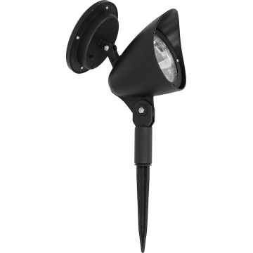 Lampă solară LED JOKER, 1,2 V, 100 mAh, 4000 K, 31,5 cm, IP44, neagră