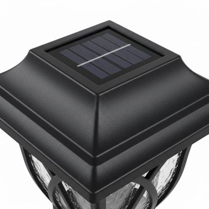 Lampă solară LED LAWN LED/1,2V 100 mAh 3000K 44 cm IP44 negru