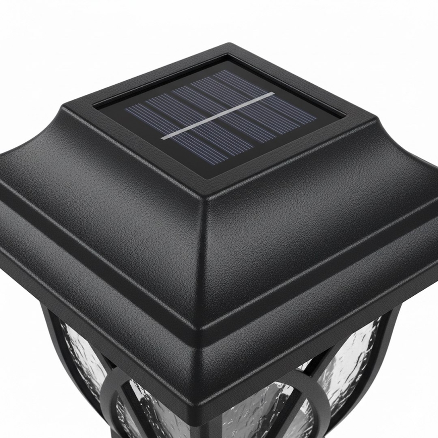 Lampă solară LED LAWN LED/1,2V 100 mAh 3000K 44 cm IP44 negru