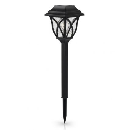 Lampă solară LED LAWN LED/1,2V 100 mAh 3000K 44 cm IP44 negru