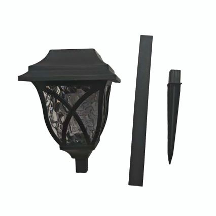 Lampă solară LED LAWN LED/1,2V 100 mAh 3000K 44 cm IP44 negru