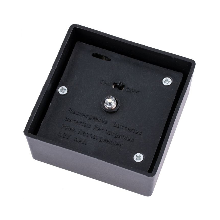 Lampă solară LED MARTIN, 1,2 V, 150 mAh, IP44, neagră