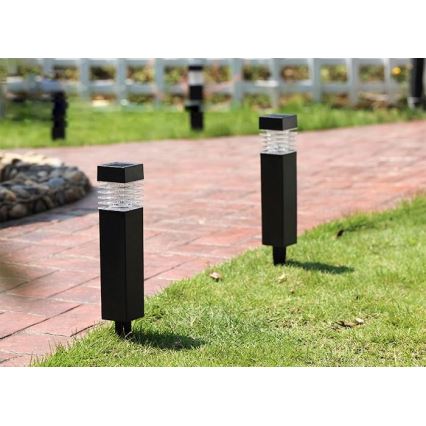 Lampă solară LED MARTIN, 1,2 V, 150 mAh, IP44, neagră