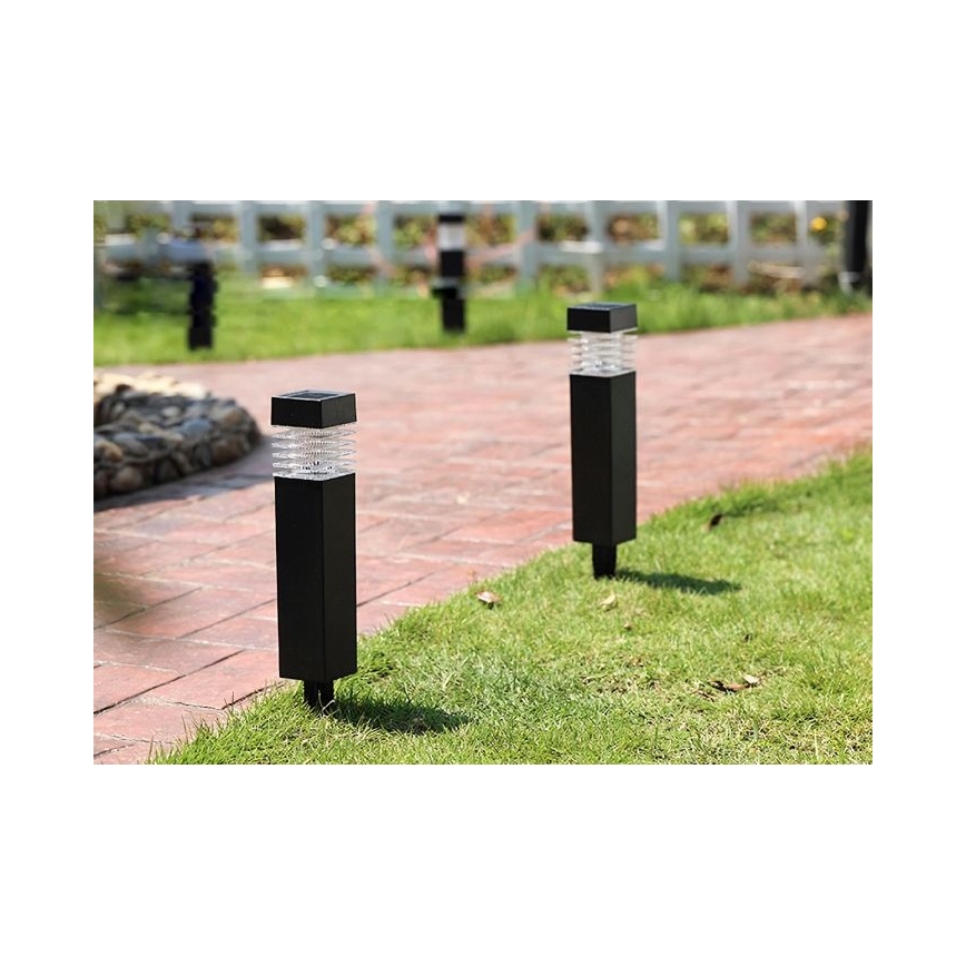 Lampă solară LED MARTIN, 1,2 V, 150 mAh, IP44, neagră