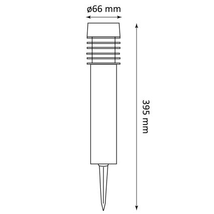 Lampă solară LED MARTIN, 1,2 V, 150 mAh, IP44, neagră