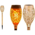 Lampă solară LED MINISPARK BAMBOO LED/1,8W/5,5V IP44 600 mAh bej