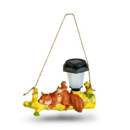 Lampă solară LED, model Veveriță — 1,2 V, 300 mAh, protecție IP44
