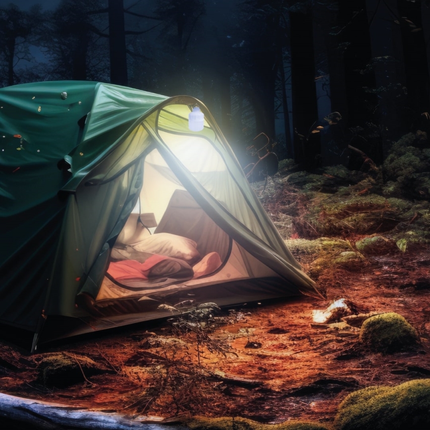 Lampă solară multifuncțională cu LED, difuzor și powerbank LED/5W/7200 mAh IP65