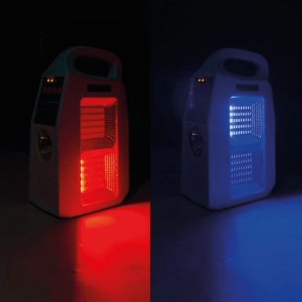 Lampă solară multifuncțională cu LED, difuzor și powerbank LED/5W/7200 mAh IP65