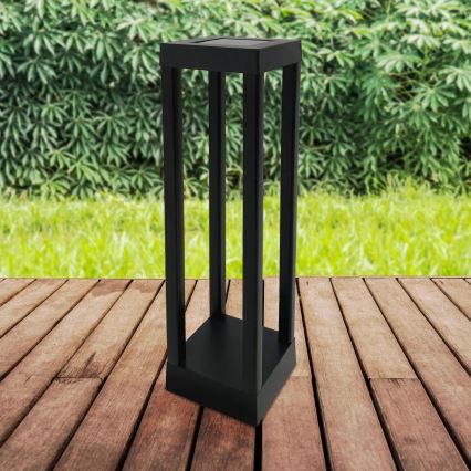 Lampă solară LED PALERMO LED/3,7V 500 mAh 35 cm IP44 neagră