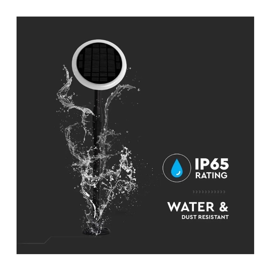 Lampă solară LED reglabilă GARDEN LED/8W/5V 60-129 cm 4000K IP65 2000 mAh