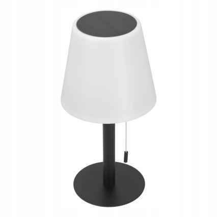 Lampă solară LED reglabilă LED/2W/5V USB 1200 mAh IP44 alb/negru