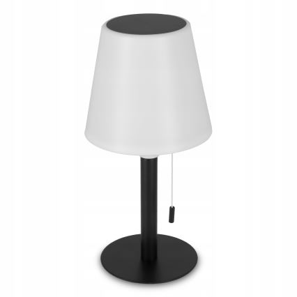 Lampă solară LED reglabilă LED/2W/5V USB 1200 mAh IP44 alb/negru