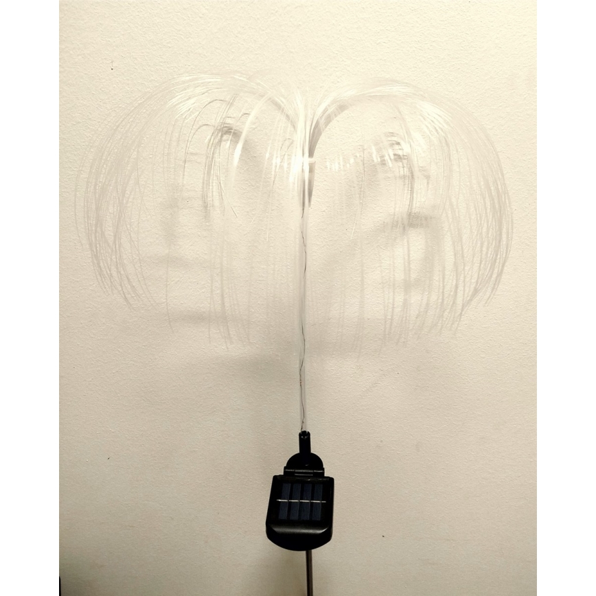 Lampă solară LED RGB, 1,2 V, 300 mAh, IP44, negru