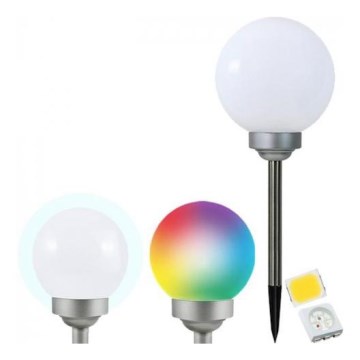 Lampă solară LED RGB LED/0,2W/1,2V 600 mAh IP44