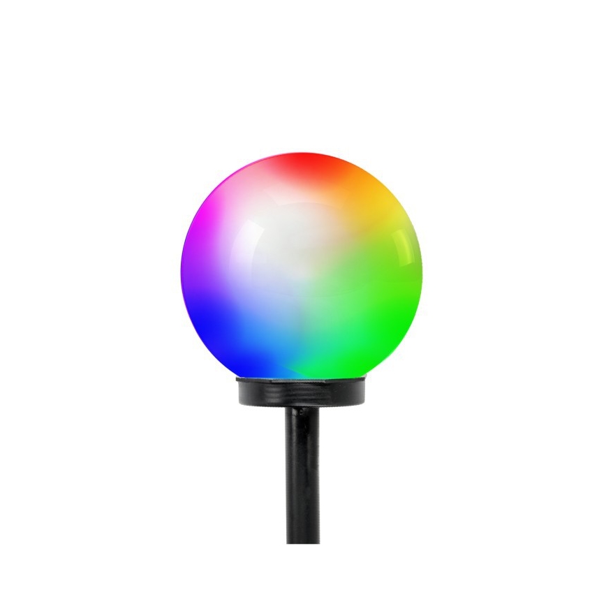Lampă solară LED RGB SPHERE LED/1,2V IP44 200 mAh Ø 20 cm