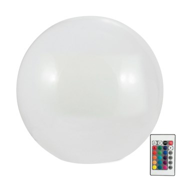Lampă solară LED RGBW BALL LED/3,7V 1500 mAh diametru 40 cm IP65 + telecomandă