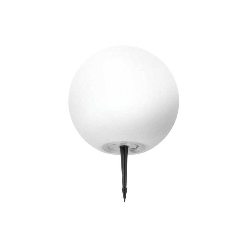 Lampă solară GARDEN BALL LED RGBW dimabilă, 5W, 3,7V, 3000K, IP54, 2200 mAh, Ø 30 cm + telecomandă