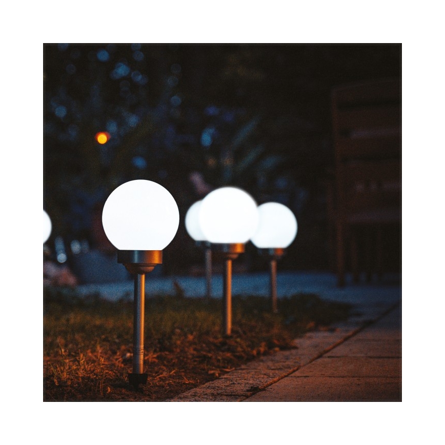 Lampă solară LED SPHERE, Ø 20 cm, 1,2 V, 4000 K, IP44, 200 mAh
