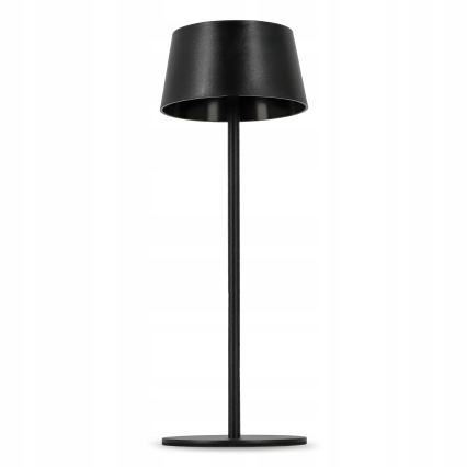 Lampă solară LED tactilă reglabilă LED/3W/5V USB 1800 mAh IP44 neagră