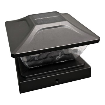 Lampă solară LED TOYA, 4,5 W, 230 V, 3000/6500 K, 600 mAh, IP44, negru