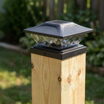 Lampă solară LED TOYA, 4,5 W, 230 V, 3000/6500 K, 600 mAh, IP44, negru