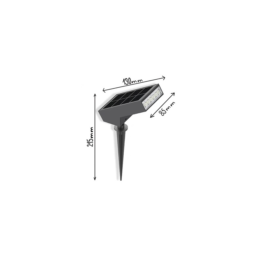 Lampă solară LED Viking, 1,4 W, 3,7 V, IP65, 3000 K