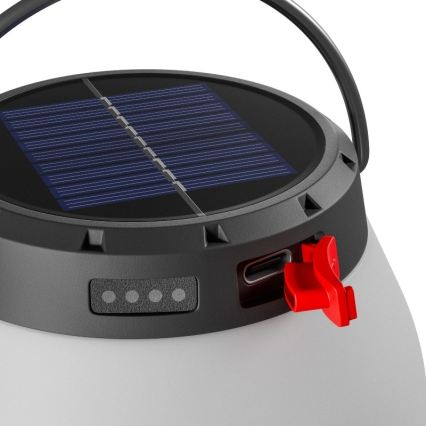 Lampă solară portabilă cu LED, reîncărcabilă și reglabilă LUMINA ORB LED/5V 800 mAh