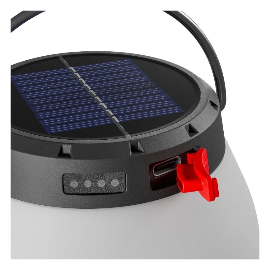Lampă solară portabilă cu LED, reîncărcabilă și reglabilă LUMINA ORB LED/5V 800 mAh
