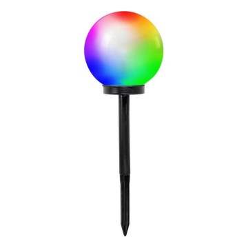 Lampă solară RGB LED SPHERE cu senzor, 1,2 V, IP44, 200 mAh, diametru 20 cm
